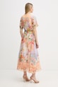 Odzież Hale Bob sukienka letnia z jedwabiem Cyrilla 61DA614M multicolor