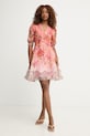 Hale Bob sukienka z jedwabiem Kaeli 62DW624A różowy SS26