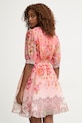 Odzież Hale Bob sukienka z jedwabiem Kaeli 62DW624A różowy