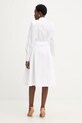 Odzież Karl Lagerfeld sukienka bawełniana B1W13026 biały