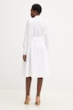 Odzież Karl Lagerfeld sukienka bawełniana B1W13026 biały