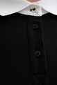 Bavlněné šaty Karl Lagerfeld IKON B1W13032 černá
