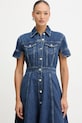 Karl Lagerfeld sukienka jeansowa FASHION DENIM niebieski B1W13037