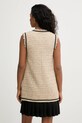 Odzież Karl Lagerfeld sukienka z domieszką wełny B1W13008 beżowy