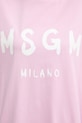 MSGM sukienka bawełniana 4041MDA510.267002 różowy