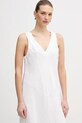 Dkny sukienka lniana biały P4KBCZ70