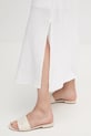 Dkny sukienka lniana P4KBCZ70 biały