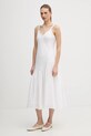 Dkny sukienka lniana P5JNCD88 biały SS26