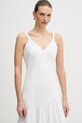 Dkny sukienka lniana biały P5JNCD88