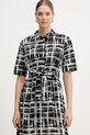 Dkny sukienka bawełniana czarny DD5A1120