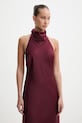 Bardot sukienka bordowy 60247DB