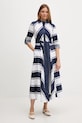 Joseph Ribkoff sukienka bawełniana 261936 granatowy SS26