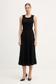 Armani Exchange sukienka midi czarny XW001824.AF16125