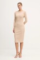 Сукня Armani Exchange XW001834.AF18852 бежевий SS26