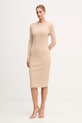 Сукня Armani Exchange XW001834.AF18852 бежевий SS26