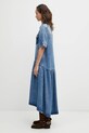 GANNI sukienka jeansowa A1030154 niebieski SS26