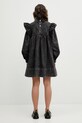 Odzież GANNI sukienka bawełniana A1030125 czarny