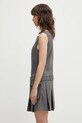 GANNI sukienka z dodatkiem wełny A1030180 A1030180 szary SS26