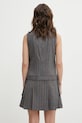 Odzież GANNI sukienka z dodatkiem wełny A1030180 A1030180 szary
