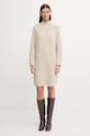 Marc O'Polo sukienka z dodatkiem wełny 600605967001 beżowy SS26