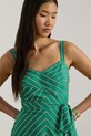Lauren Ralph Lauren sukienka bawełniana zielony 200P03708