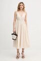 Pinko sukienka 106524.A35Q beżowy SS26