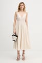 Pinko sukienka 106524.A35Q beżowy SS26