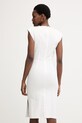Oblečení Pinko letní šaty s příměsí lnu 106521.A34I bílá