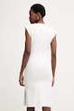 Oblečení Pinko letní šaty s příměsí lnu 106521.A34I bílá