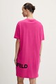 Odzież Karl Lagerfeld Jeans sukienka bawełniana B1W13054 różowy