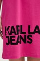 Karl Lagerfeld Jeans sukienka bawełniana B1W13054 różowy