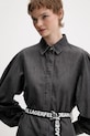 Karl Lagerfeld Jeans sukienka jeansowa szary B1W13038