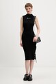 Karl Lagerfeld Jeans sukienka B1W13041 czarny SS26