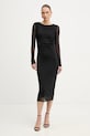 Patrizia Pepe sukienka z elastanem czarny 8A1604.J376