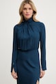 Patrizia Pepe sukienka wiskozowa 8A1623.A8I1 niebieski SS26
