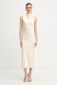 Patrizia Pepe sukienka tkanina beżowy 8A1627.A269