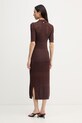 Oblečenie Joseph Ribkoff svetrové šaty s viskózou 262931 hnedá