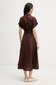 Odzież Joseph Ribkoff sukienka letnia z lnem 262907 brązowy