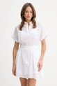 Ermanno Firenze sukienka bawełniana bawełna biały D48EQ028EN0