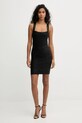 Рокля Herve Leger Imani HFL8549933 черен SS26