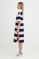 Coperni sukienka bawełniana Striped Polo COPJS216F5026 różowy SS26