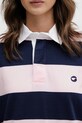 Coperni sukienka bawełniana Striped Polo różowy COPJS216F5026