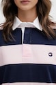 Coperni sukienka bawełniana Striped Polo różowy COPJS216F5026