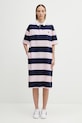 Coperni sukienka bawełniana Striped Polo COPJS216F5026 różowy