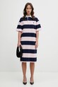 Coperni sukienka bawełniana Striped Polo COPJS216F5026 różowy