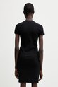 Odzież Coperni C-logo sukienka letnia gładka bawełniana COPJS210F5012 czarny