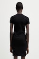 Odzież Coperni C-logo sukienka letnia gładka bawełniana COPJS210F5012 czarny