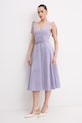 Elisabetta Franchi sukienka letnia AB90361E2 fioletowy SS26