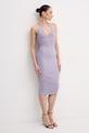 Elisabetta Franchi sukienka bodycon AM16S61E2 fioletowy SS26