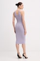 Odzież Elisabetta Franchi sukienka bodycon AM16S61E2 fioletowy